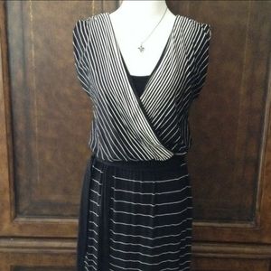 WHBM Striped Maxi Dress